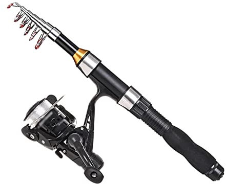 Angelrute Karpfen Angelrute Reel Combo Komplettset 1,5 m Teleskop Angelrute Spinnrolle Set Kit Jig Haken Weiche Köder Barrel Wirbel Stange Angelzubehör