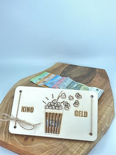 Geldgeschenk mit Stil für Kinder und Teenager Kino-Geld Popcorn (Natur)