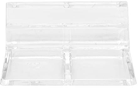 Sunicon 20 Stück Aquarium-Glasabdeckungs-Clip, universelle Deckel-Clips, Acryl-Aquarium-Abdeckungs-Clip-Halter, Stützklemme, Zubehör für randlose Aquarien (12mm)