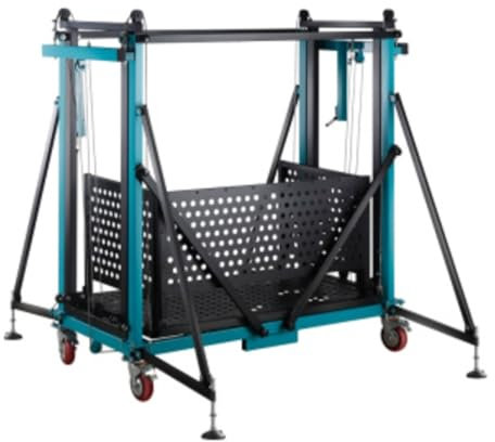 BGFYUSF Piattaforma per impalcature mobili Piattaforma per Arrampicata su ponteggi per ascensori elettrici， Torre di Sollevamento per impalcature Multiuso con，Rise Height 5M