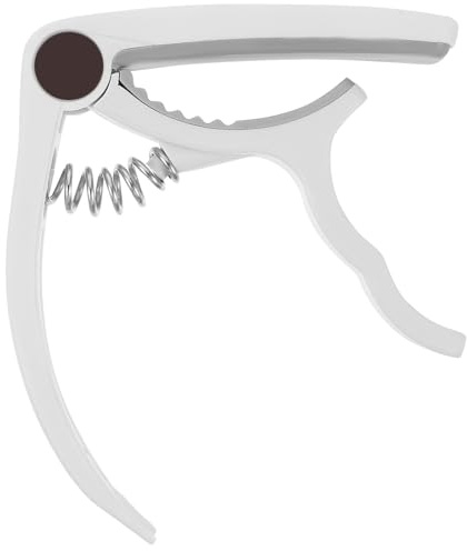 SHOWERORO Capo Gitarren-klemmen Und Clip Stimmgerät Für Akustische Und Elektrische Gitarre Ukulele Banjo Mandoline Weiß Präzise Stimmung Einfache Handhabung Geeignet Für Anfänger Und
