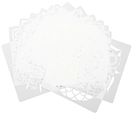 BELLIFFY 16blätter Mandala Schablonen Für Malerei Wiederverwendbare Und Langlebige Malvorlagen Für Kreative Bastelprojekte Geeignet Für Steine Und Möbeldekoration