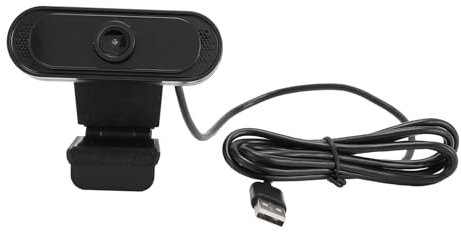Sxhlseller 1080P HD Webcam with Noise Canceling Microphone, 30FPS USB Webcam with 1.5m USB Cable for Meeting, Online Classes, Zoom