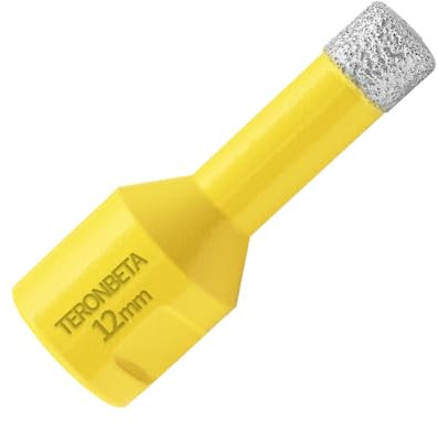 Teronbeta Punta per Trapano Diamantata 12mm, M14 Filetto Vacuum Brasato Foretto Sega a Tazza Diamantata per Piastrelle Porcellana Marmo Ceramica Granito