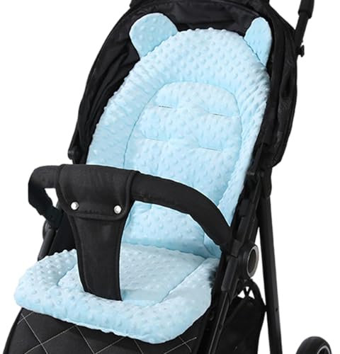 Baby Cojín Carro Bebe, Colchoneta Silla Paseo Transpirable, Cojín Silla de Paseo para el Cochecito y Asiento de Carro, Algodón, 40 x 80 cm