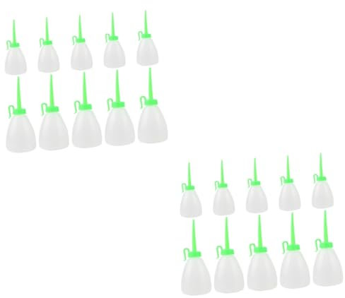 DIYEAH 2sets Multi-use Oil Dispenser Bottle Pointed Nozzle for Sewing Machine Oil Applicator 10pcs*2