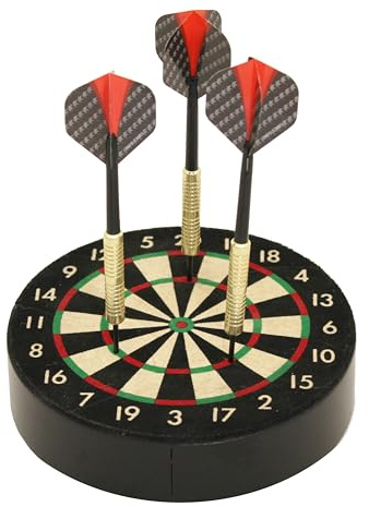 Engelhart - 062021 - Support de Fléchettes - Cible Dart Dock - Vraie Petite Cible en Sisal de 15 cm de Diametre - Accessoire pour Jeux de Flechettes