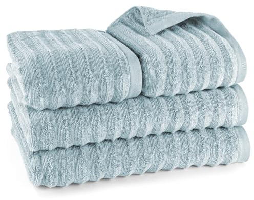 Pure Label Handtücher Set 4-TLG 2x70x140 2x50x100 Blaugrau | Weich, saugstark und pflegeleicht – für ein angenehmes Gefühl jeden Tag