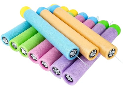 Wasserpistole aus Schaumstoff für Kinder 10 Stück - 10cm Wasserspritzpistolen, Sommer Spielzeug für Garten & Pool Party, Sichere und Leichte Mitgebsel für Jungen und Mädchen