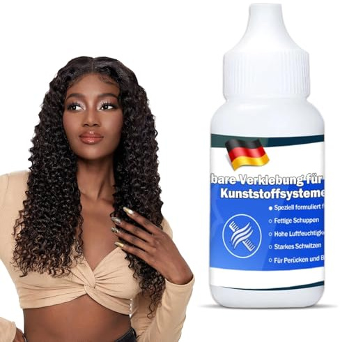 38 ml Hautkleber, Klebstoff für Perücken und Haarsysteme, Unsichtbare Verbindung, Ideal für Halloween, Karneval, Maskerade, Make-up Artists