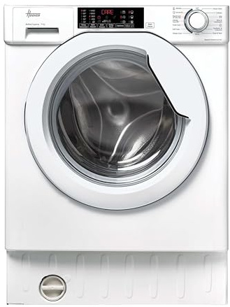 Hoover, H-Wash 300 Integrated Washing Machine, 9 Kg Wash Capacity, 1400 RPM, A Rated, Care Cycles, White, 60x53x82 cm - HBW 49TAMEJ-80
