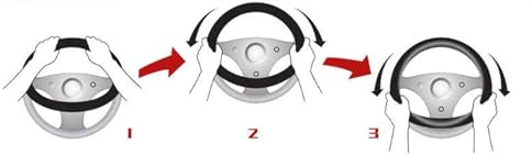 Rivestimento Protettivo Volante Coprivolante Per Auto, Coprivolante, Comodo, Resistente All'usura, Traspirante, Interni Semplici Ed Eleganti(GRAY)