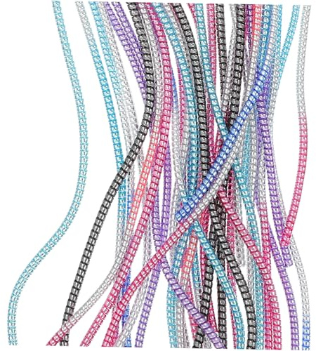 YOSADIER 8 PCS Electroplated Cord Management Tube Flexible Wire Sleeve Protective Cable Wrap for Data and Network Cables Soft Material