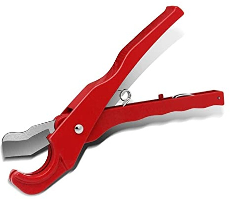 JINGYAN Scissors Ratchet PVC Pipe Cutter Duty Plastic Tube Cutting Tool Hose Scissors for Home Working Plumbing Handheld(36mm)