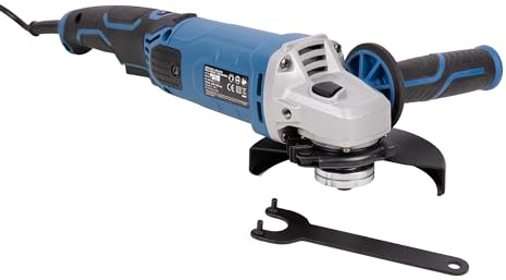 Cofan Amoladora angular con cable 1010 W Ø115/125 mm 3000-11000 rpm, Velocidad variable, arranque progresivo, mango antivibración, engranajes de aluminio y protector
