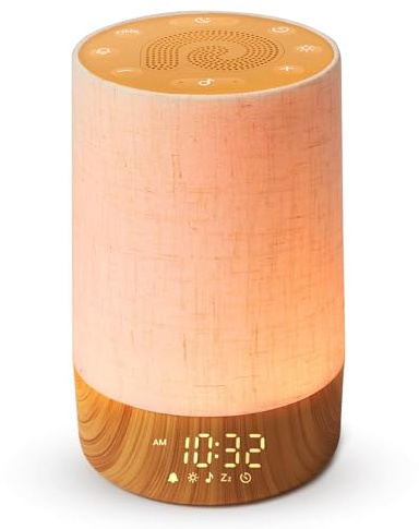 Sunrise Alarm Clock - Sound Machine with & Wake Up Light, 29 Soothing Sounds, Dimmable Display, White Noise for Bedroom, Heavy Sleepers, Adults Kids