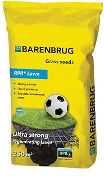 Barenbrug RPR® Lawn Semi per Prato, Ultra Resistente al Calpestio, Rigenerazione Rapida, 5 kg, 250 m²