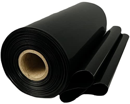 Pond Liner Black Fish Pond Bed Liners Thickness 0.2mm Impermeable Film Garden Pool Membrane Pond Underlay Pond Skins for Small Ponds Fish Ponds Streams Fountains Water Garden Koi Ponds (1×1m)