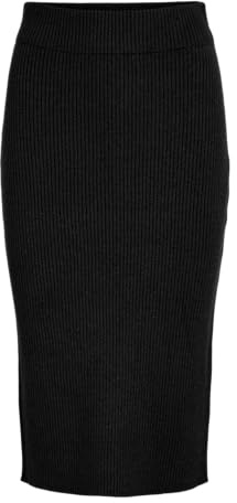 Vila Gonna a Matita Femminile a Maglia, Nero, S