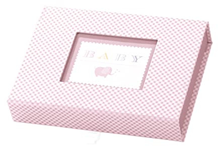 Rössler Papier 14571928001 - Fotobox Baby Girl mit Magnetverschluss, für 13 x 18 cm Bilder, rosa, 1 Stück | Aufbewahrungsbox mit Magnetverschluss für Fotos im Format 13 x 18 cm und Erinnerungsstücke
