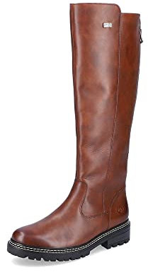 Remonte Damen Klassische Stiefel D0B72, Frauen Stiefel,lose Einlage,wasserabweisend,remonteTEX,uebergangsschuhe,lederstiefel,Boots,braun (22),38 EU