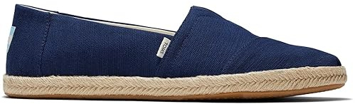 TOMS Men's Alpargata Rope Loafer Flat, Navy, 8 UK