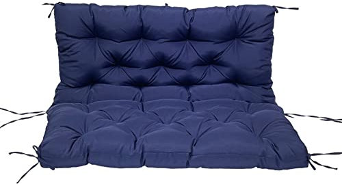 UVCMDUI Auflagen für Hollywoodschaukel, Wasserdicht Gartenbank Auflage, Sitzauflage für Bämke für Outdoor Und Indoor,Blau,100x100x10cm