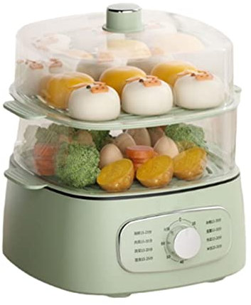 Vaporera eléctrica para cocinar una olla, vaporera eléctrica, vaporera pequeña para el hogar, capacidad de 13L, 60 minutos, Control de giro, sincronización,B