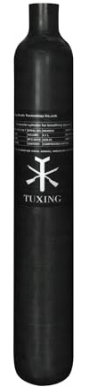 TUXING PCP Air Tank 0.7L 42Cu in 700cc, 4500Psi Carbon Fiber HPA Tank, Tauchgasflasche, für PCP Paintball Air Gun Daystate und FX Gewinde M18*1.5