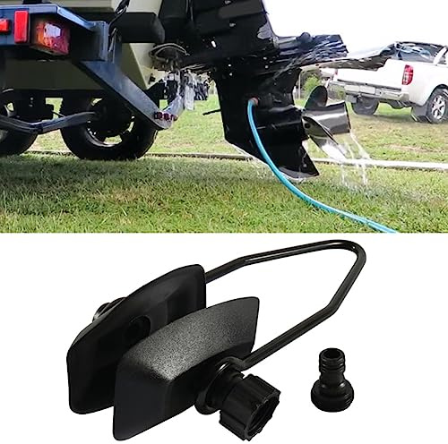 Gaderth Marine Boat Motor Flusher, Large Rectangular Cap Ear Muffs Flush Away Sand Salt, Boat Dual Water Feed Motor Flusher for Fast Connection Show