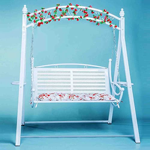 PRUJOY Dondolo a 2 posti, Sedia a Dondolo, Sedia sospesa, Lettino Prendisole per Adulti, Patio, Giardino, Cortile e Bordo Piscina
