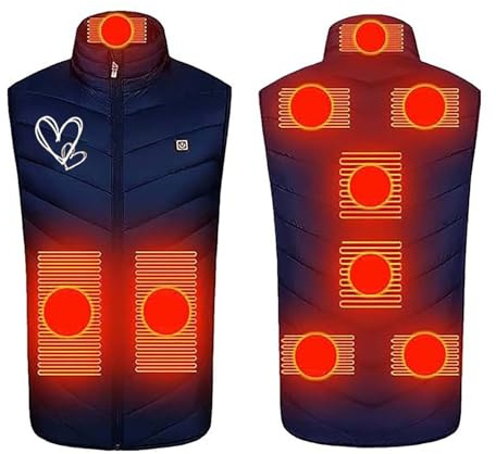 Surttan Giacca Termica Donna Riscaldante Gilet Riscaldati Giubbotto Riscaldato Impermeabile Maglia Riscaldata Elettrica Vestiario Riscaldabile Slim Inverno Caldi Morbide Per Esterno Campeggio Caccia