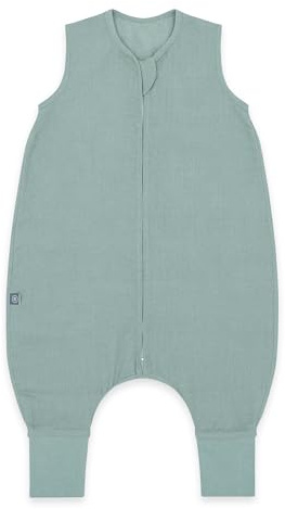 emma & noah Baby Schlafsack mit Füßen 0.5 TOG, Leinen Schlafsack mit Beinen für den Sommer, 100% Leinen, OEKO-TEX Zertifiziert, Stampelsack für Neugeborene