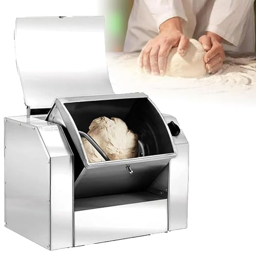 Qiang Impastatrice Commerciale Elettrica 3kg/5kg/7kg/8.5kg capacità di Impasto 30kg/50kg/75kg/85kg/H Miscelatore di Farina Professionale con Funzione di Temporizzazione,7kg