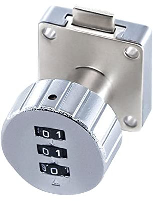 BYUTFA 3-Digit Combination Cabinet Lock Drawer Mechanical Lock Keyless Cam Lock Password Coded Lock for Mail Box Cabinet Door