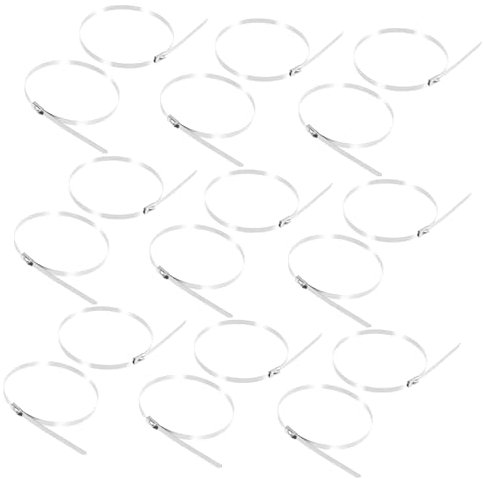 SOESFOUFU 100pcs Chain Link Fence Ties Stainless Steel Zip Ties for Dogs Outdoor Use Dog Fencing Extender Easy Installation