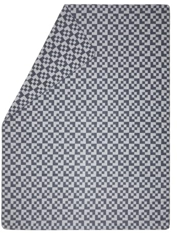 David Fussenegger Kuscheldecke Geflecht 150x200cm Flauschige Sofadecke aus Recycling-Baumwolle nachhaltig produziert ÖkoTex100 GRS Made in Austria Farbe Grau
