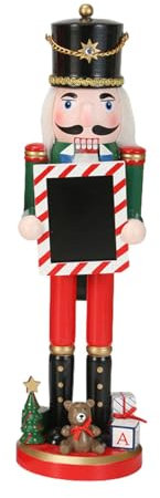 Schiaccianoci per Natale, statuetta schiaccianoci tradizionale, schiaccianoci in legno, personaggio di soldato schiaccianoci in legno, celebrativo festivo tradizionale, per scrivania e scaffali di