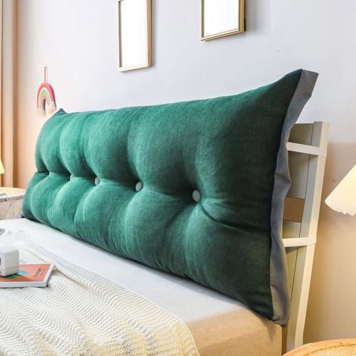MAYFABD Rückenkissen Lesekissen für Bett und Sofa Lang Keilkissen mit Waschbarem Bezug Groß Rückenpolster für die Wand Sitzkissen Wandkissen Ideal zum Anlehnen im Bett,G,120x60x20cm