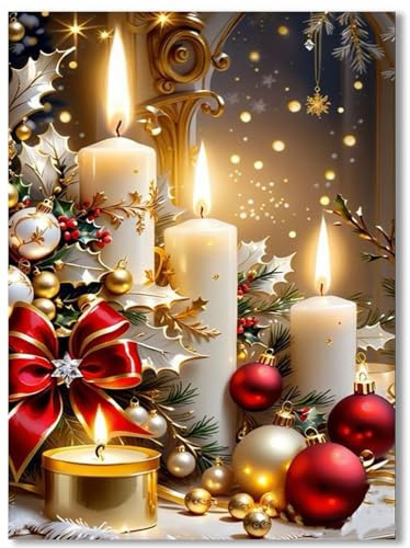 Yiminu.DS Diamond Painting Weihnachten Erwachsene Neu, 5D Weihnachten Weihnachtsbaum Diamont Painting Bilder Diamant Painting Bastelset Basteln Mädchen, 30CM X 40CM, 1PCS