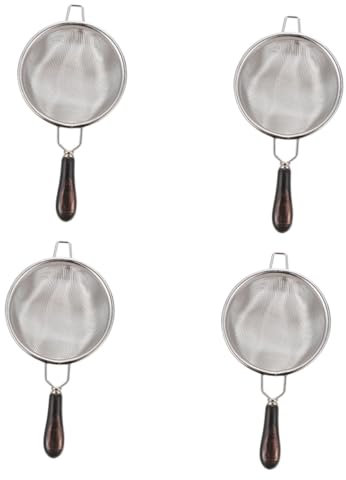 DECHOUS 4piezas Infusor De Té Ergonómico De Inoxidable Colador Portátil Para Tazas y Tetera Accesorio De Cocina Para Té Suelto Fácil De Limpiar y Seguro Para Hogar o Restaurante
