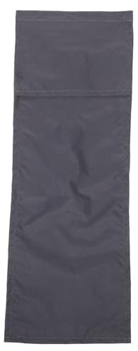 MUSISALY Blackout French Door Curtain for Privacy Room Darkening Window Covering Easy Installation No Drill for Classroom Living Spaces White