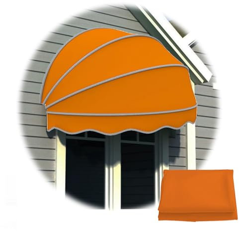 Tende Cappottina Da Sole Per Balcone, Tende A Ventaglio Da Aperto Pieghevole, Tende Da Sole Per Finestra, Tettoia Per Porte E Finestre, Negozio Protezione Solare(Orange,60cm-1.97ft)