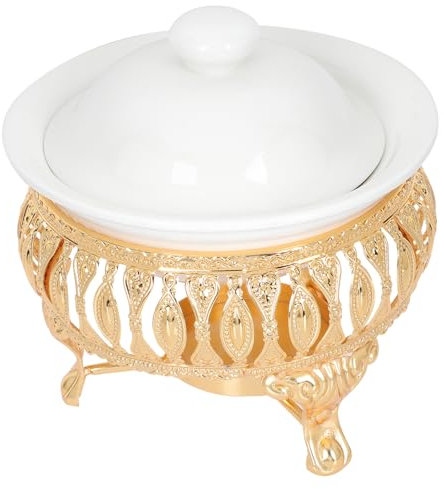 Calentador de té, con tetera más caliente, tetera de esmalte plateado, tetera de porcelana, calentador de velas de té, soporte decorativo térmico for velas, teteras, pedestal for tetera, metal blanco