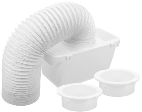 DIYEAH Indoor Dryer Vent Kit with Plastic Duct Connector and Easy Cleaning Feature for Drum Dryers Clothes Vent Hose Connection Replacement Part | Indoor Use for Drum Dryers, Easy Cleaning and Water Collection, Fits Clothes Dryer Outlet Hose