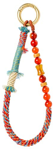 CHUQING Chaîne de téléphone portable Poignet court Bracelet de téléphone portable Perle Dragonne de téléphone portable Papillon Chaîne de téléphone portable Bracelet de téléphone
