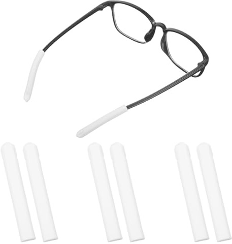 Matwsec 3 Pairs Glasses Ear Cushion Silicone Eyeglass Ear Cushions Anti-Slip Ear Pads for Glasses