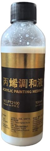 Diluant pour peinture acrylique – Peinture additive liquide 100 ml | Acrylique liquide moyen – Pour modèles miniatures, projets d'artisanat, application précise, viscosité optimale pour une finition