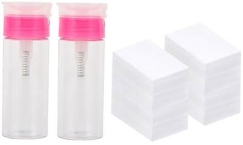 Cabilock Set Kit Manicure Vuoto 652 Pezzi Contenitori Liquidi 100ml in Plastica, Dispenser Pompa per Rimozione Unghie, Facile Riempimento per Uso Professionale