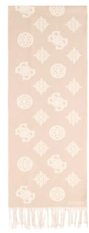 GUESS Schal Cresidia II Scarf 35X180 Dark Taupe Logo beige
